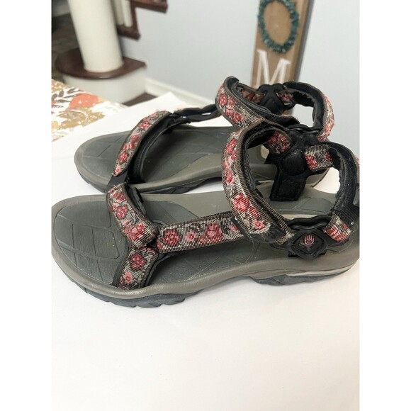 Teva Women's Terra Fi Hiking Outdoor Waterproof. Floral Black Size 11 - Picture 1 of 13